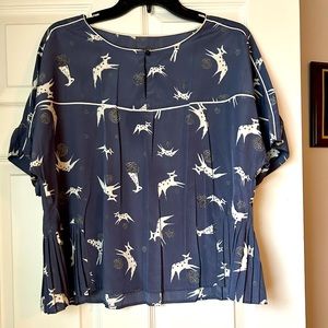 Cotelac Gravity Blue Shirt with White Animals